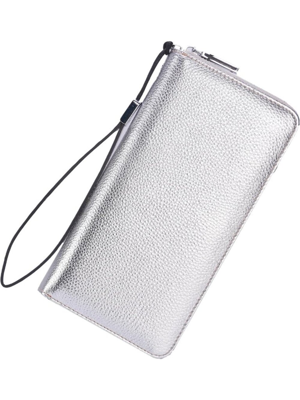 Compact RFID Blocking Leather Wallet for Women - Bifold Purse with ID Windows